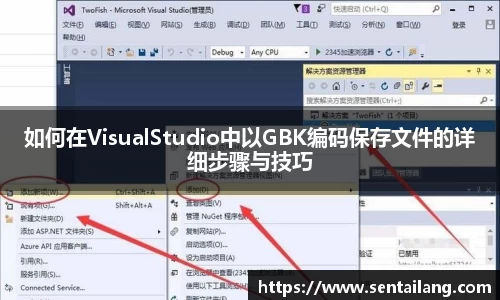 如何在VisualStudio中以GBK编码保存文件的详细步骤与技巧